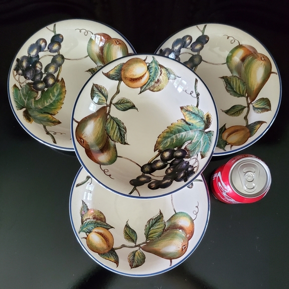 (4) "Macintosh" Pier 8 1/2" Coupe Bowls by England 🇬🇧 Angleterre (Retired) - Picture 9 of 9